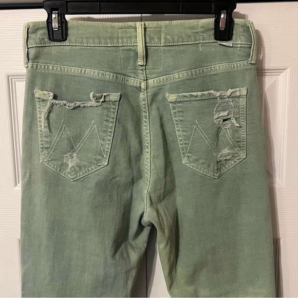 MOTHER Superior The Tomcat Chew Color The Devil Drinks Coffee Mint Green size 29 - Picture 6 of 16